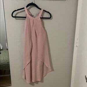 VENUS Light Pink High Low Dress